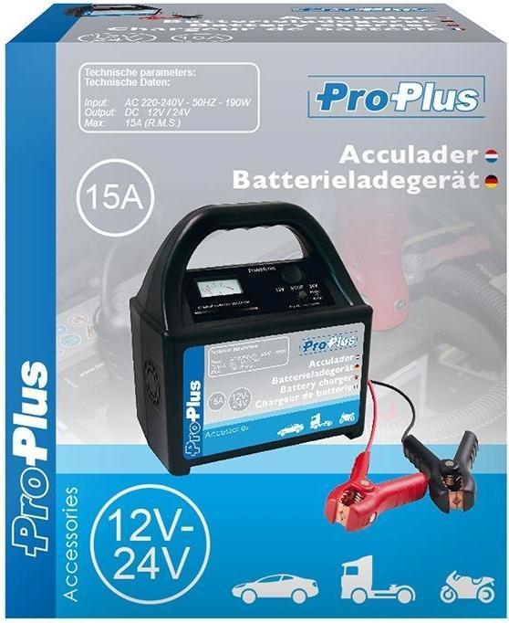 Image du produit ProPlus Chargeur de batterie 12V/24V 15Amp. (24V, 15 A)