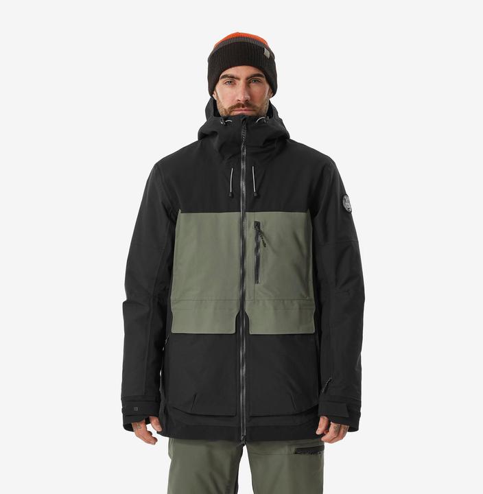 Produktbild Dreamscape Snowboardjacke Herren Skijacke - SNB 500 Ziprotect khaki/schwarz (M)