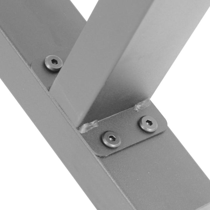 Immagine prodotto Wiltec Runner da tavolo 64x40cm grigio verniciato a polvere Telaio del tavolo Gambe da tavolo Tavolo