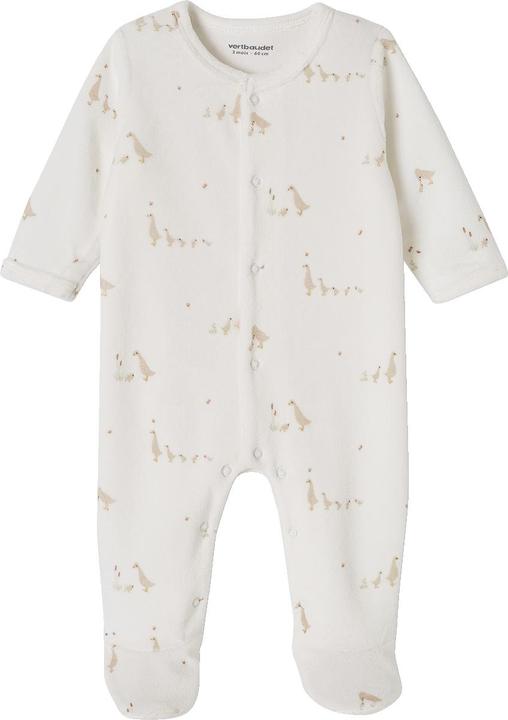 Vertbaudet 2er-Pack Baby Samtstrampler mit Bio-Baumwolle