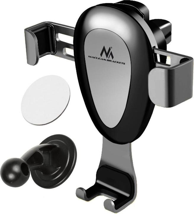 Actual product image Maclean Universal Gravity Mobile Phone Holder Car 360 Rotatable 2 in 1 Mounting - Ventilation or Windscreen