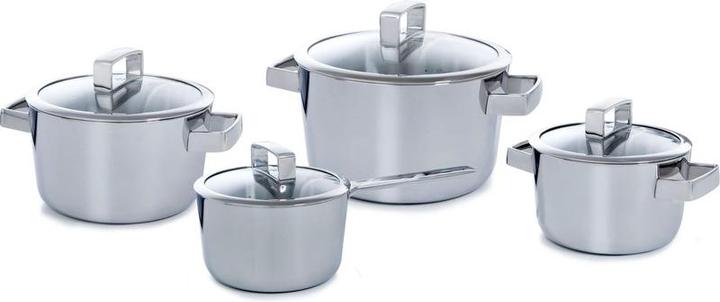 Actual product image BK Conical Deluxe Kook pan set - 4 pieces - RVS (Pot, Stainless steel)