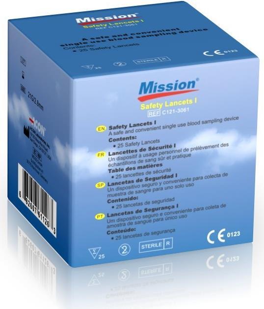 Actual product image Mission 3-in-1 Lanzetten (Lancets)