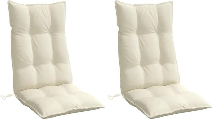 Image du produit VidaXL Coussins de chaise à haut dossier 2 pcs. Tissu Oxford vert fluo (120 x 50 x 7 cm)