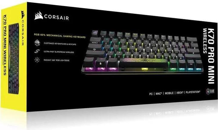 Immagine prodotto Corsair Clavier Gaming K70 Pro Mini Wireless (Ing. Int., Senza fili)