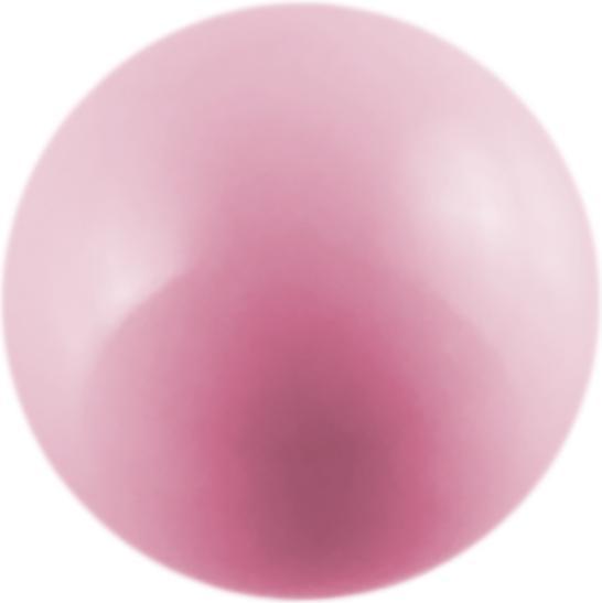 Star Piercing Micro Kugel pastellpink (ohne Messing, Chirurgenstahl 316L)