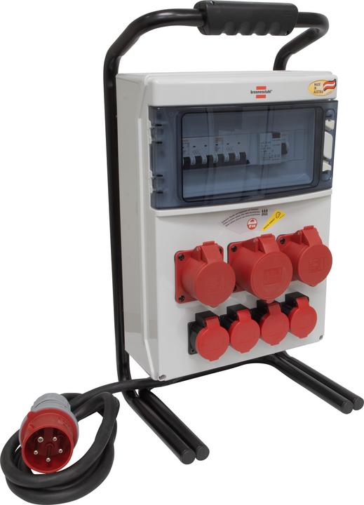 Produktbild Brennenstuhl Stromverteiler BSV 4/32 FS CEE, 2m H07RN-F5G4.0 FI+LS, Stecker 5p 400V/32A (IP44), 3x CEE-Steckdo (7 x, Typ 13)