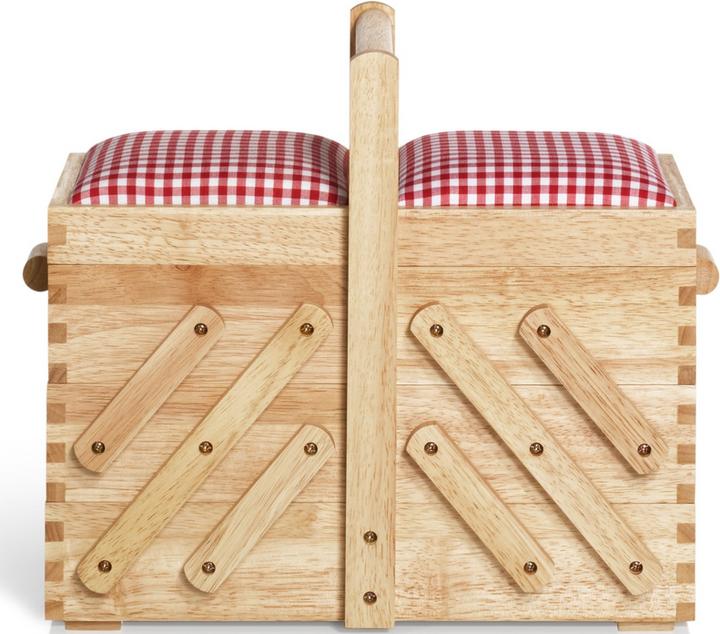 Image du produit Prym Panier de couture clair avec tissu taille M, bois