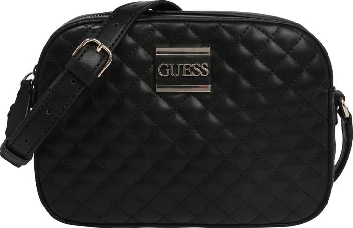 Image du produit Guess Kamryn, Large Top Zip, Textile Crossbody Bag, Black, 22 x 16 x 6 cm