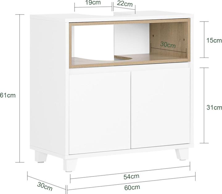 Actual product image SoBuy Chelsea (60 x 61 x 30 cm)