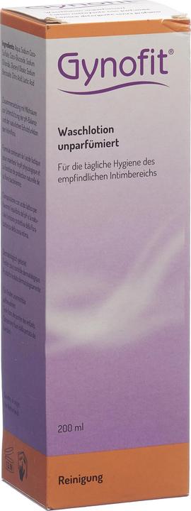 Actual product image Gynofit washing lotion (200 ml, Intimate gel)