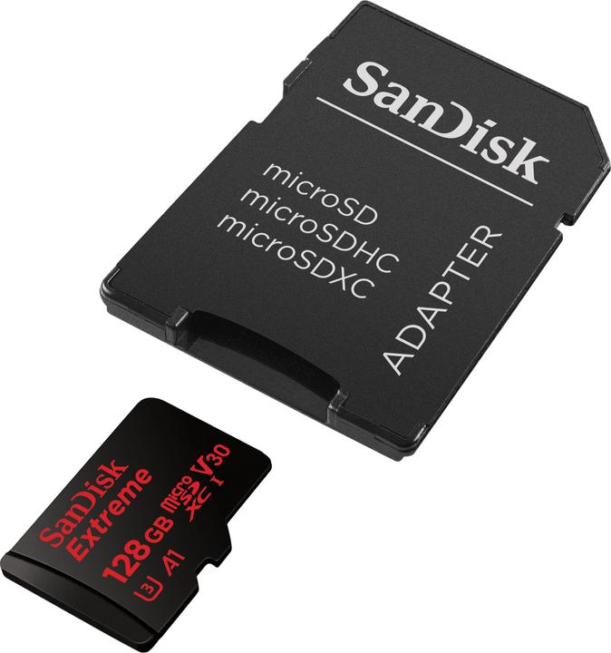 Produktbild SanDisk Extreme microSD A1 (128 GB, microSDXC, U3, UHS-I)