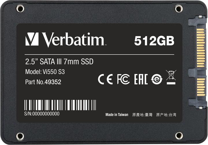 Actual product image Verbatim Vi550 S3 (512 GB, 2.5")