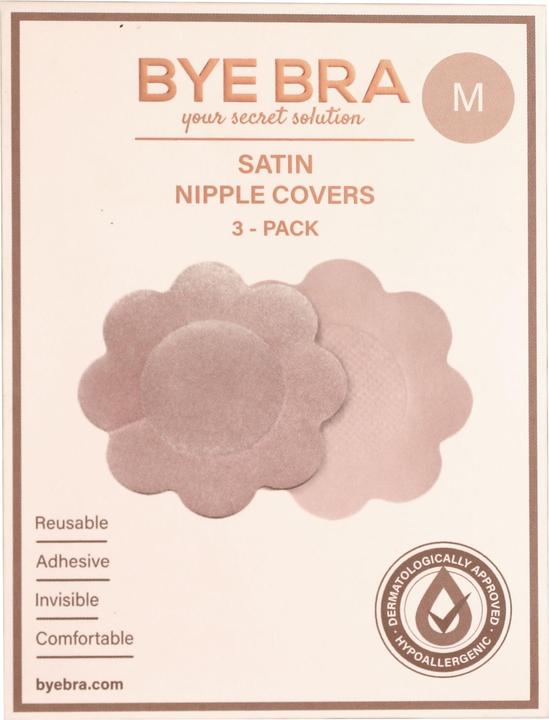 Actual product image Bye Bra Silk Nipple Covers (pack of 3, XL)