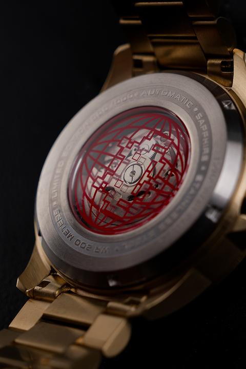 Actual product image Nubeo NB-6082-SI-33 Men's watch Quasar Automatic Limited 48mm 20ATM