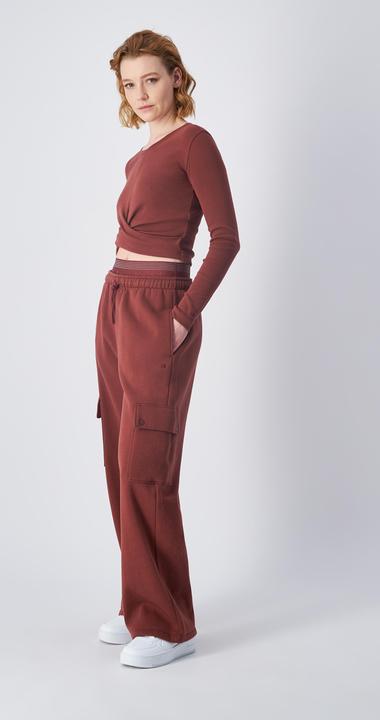 Actual product image Chappi Spodnie damskie Champion Cargo brązowe 117603 MS524 S (S)