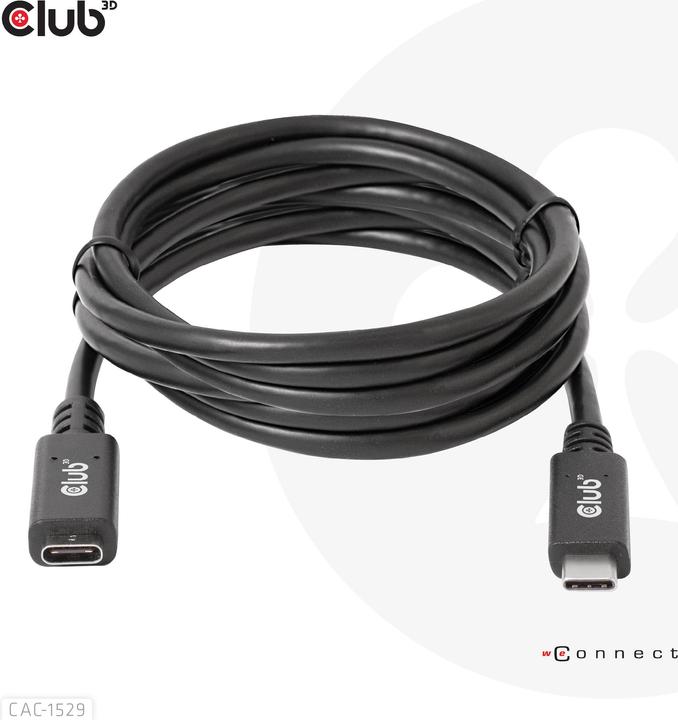Image du produit Club 3D USB C — USB C (1 m, USB 3.0, 60 W)