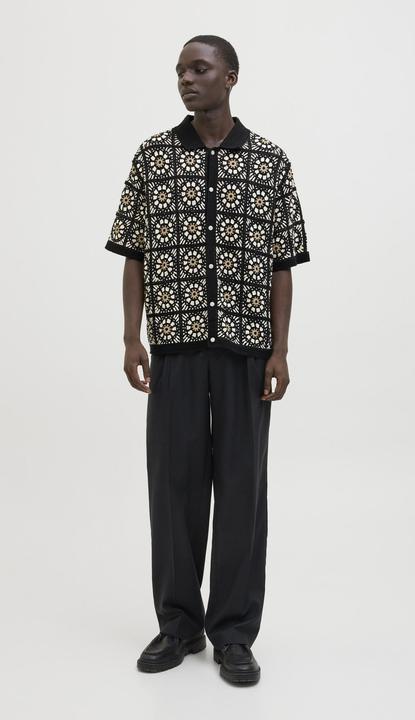 Actual product image Jack & Jones Jorcartagena Crochet Knit Polo (S)