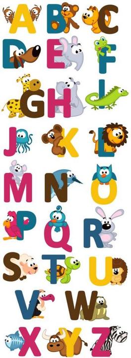 Produktbild Trenddeko Kinder Alphabet (englisch) (45 x 125 cm)