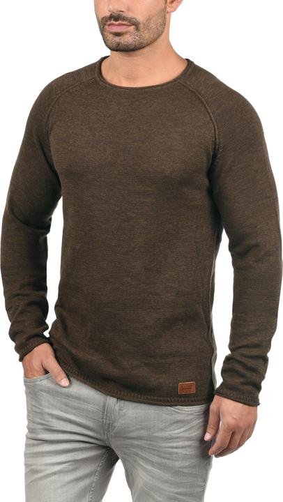 Actual product image Blend Dan Men's Jumper Knit Pullover With O-Neck Flecked (L)