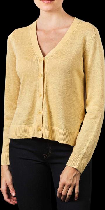 Marc O'Polo Linen Cardigan Longsleeve iced vanilla