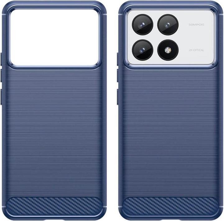 Produktbild Cover-Discount Xiaomi Poco F6 Pro - Metall Carbon Look Hülle (Xiaomi Poco F6 Pro)