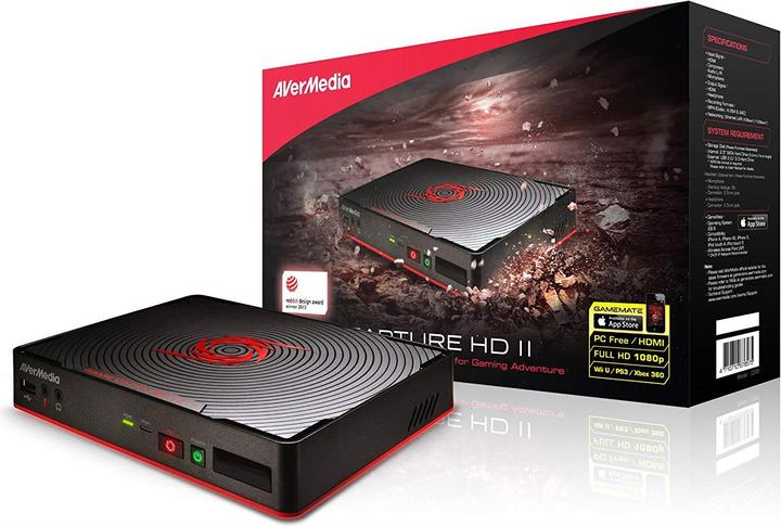 Image du produit AVerMedia Game Capture HD II C285 (PS3, PS4, Wii U, Xbox 360, Xbox One X, Xbox Series X, Xbox One S, Xbox Series S)