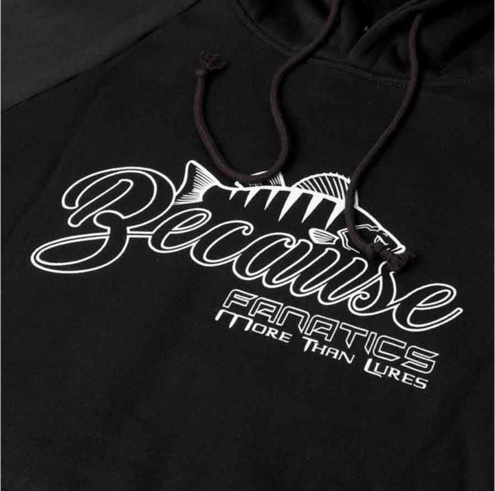 Immagine prodotto Stucki Fishing Hoodie Because Fanatics, Schwarz (XL)