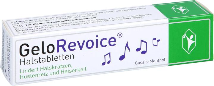 GeloRevoice Halstabletten Cassis-Menthol, 20 St. Tabletten (20 Stück)