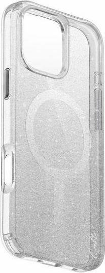 Actual product image Uniq etui Coehl Lumino iPhone 16 Pro Max 6.9" Magnetic Charging srebrny/sparkling silver (Apple iPhone 16 Pro Max)