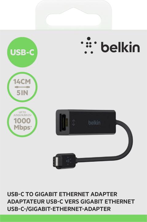 Produktbild Belkin USB C auf Gigabit- Ethernet-Adapter (USB-C 3.0)