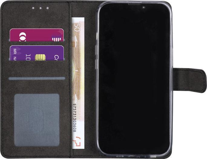 Immagine prodotto Ambiance1 Custodia iPhone 13 - Custodia a libro in ecopelle nera n.136 (Apple iPhone 13)