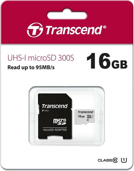 Produktbild Transcend 300S (16 GB, microSDHC, U3, UHS-I)