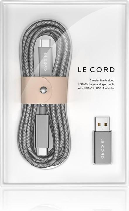 Le Cord Solid USB-C (2 m, USB 2.0)