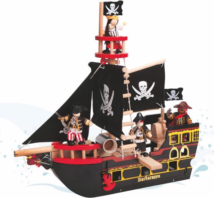 Actual product image Le Toy Van Barbarossa pirate ship