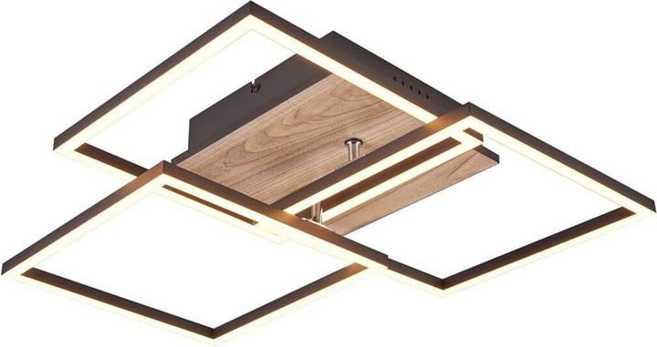 Image du produit Reality Appareil mobile LED plafonnier 27W dimmable imitation bois CCT couleur de lumière réglable veilleuse