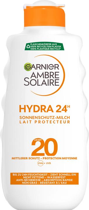 Garnier Ambre Solaire Hydra 24 (Sonnenmilch, SPF 20, 200 ml, 280 g)