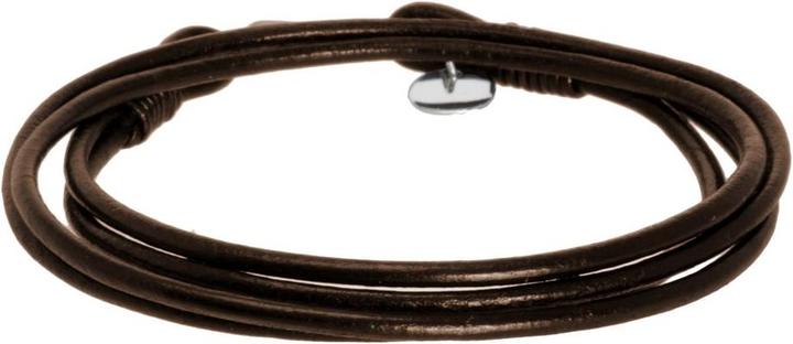 Bijouteria Lederarmband (18 cm, Leder, Edelstahl)