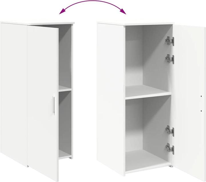 Produktbild VidaXL Lagerschrank Weiss 40x45x103,5 cm Holzwerkstoff Schrank Aktenschrank