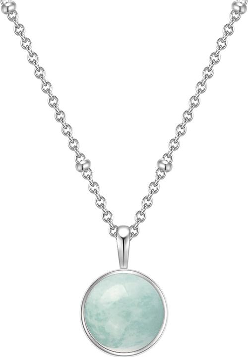 Immagine prodotto Glanzstücke München Donna Argento Amazonite Argento 40,0 cm Catena base + 5,0 cm Estensione - 11030 (Argento 925, 40 - 45 cm)