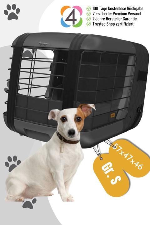 Produktbild 4pets Autobox Caree Black Series (Hund, Abschliessbar)