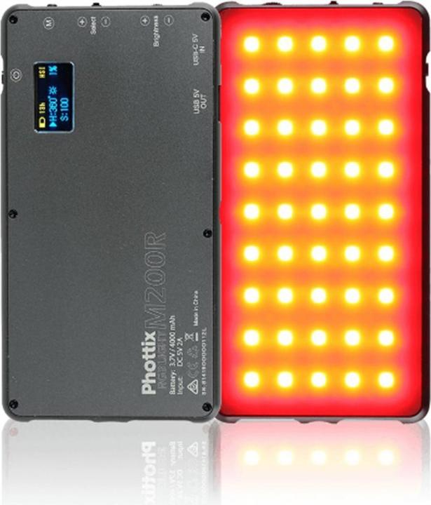 Actual product image Phottix M200R RGB (Video light)