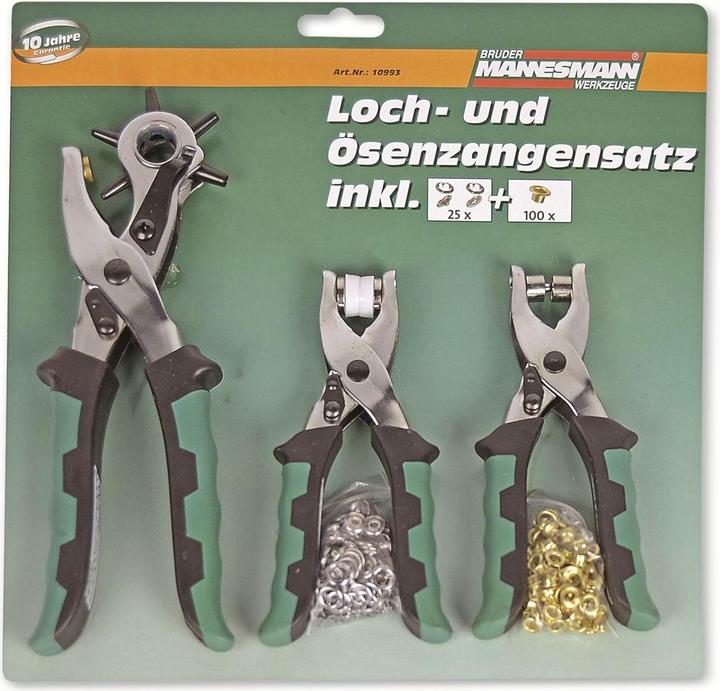 Produktbild Mannesmann Set mit Lochzange und Ösenzange