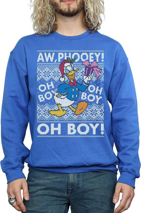 Immagine prodotto Disney Donald Duck Christmas Fair Isle Felpa Uomo (M)