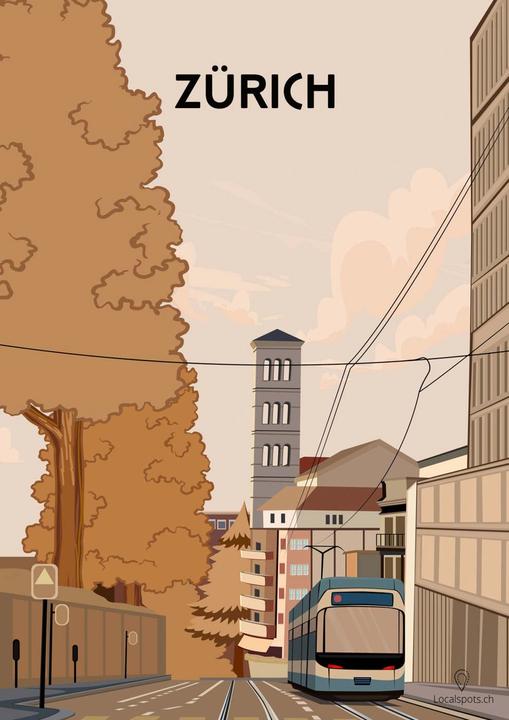 Produktbild Plakativ Zürich Poster A2 (59.4 x 42 cm)