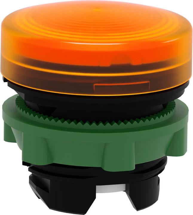 Actual product image Schneider Electric Indicator lamp, Ř 22, round, spherical cap, yellow ZB5AV053S