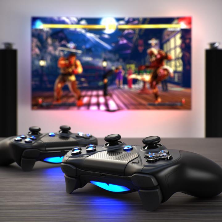 Actual product image CSL Gaming controller, wireless gamepad for PS4, Playstation & Switch, Bluetooth & cable, touchpad (Switch, PS4)