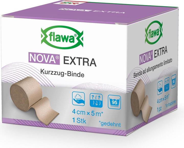 Flawa Kurzzugbinde 4cmx5m hautfarbig