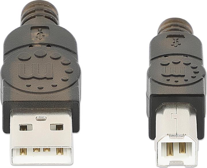 Actual product image Manhattan USB A/USB B, M/M (15 m, USB 2.0)