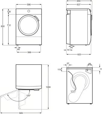 Actual product image AEG TR7T60689 Series 7000 Tumble dryer (8 kg, Right)